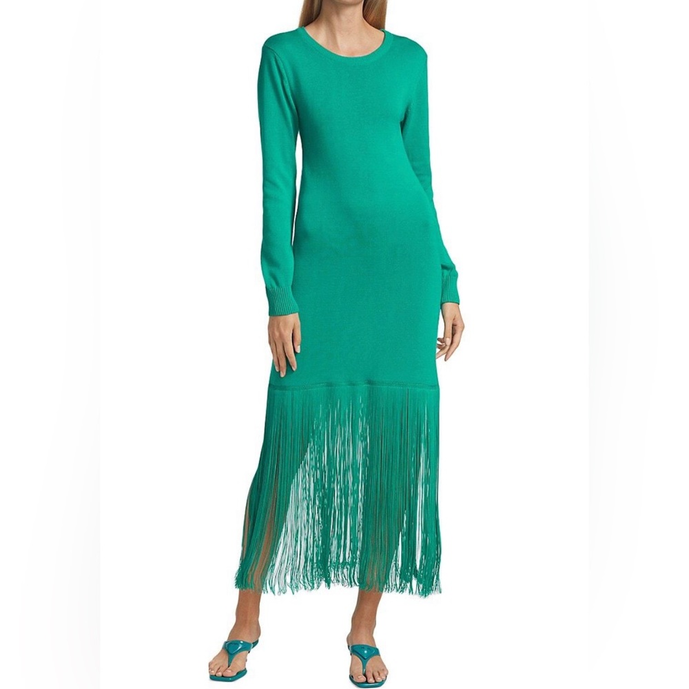 No pise la Grama green sweater dress